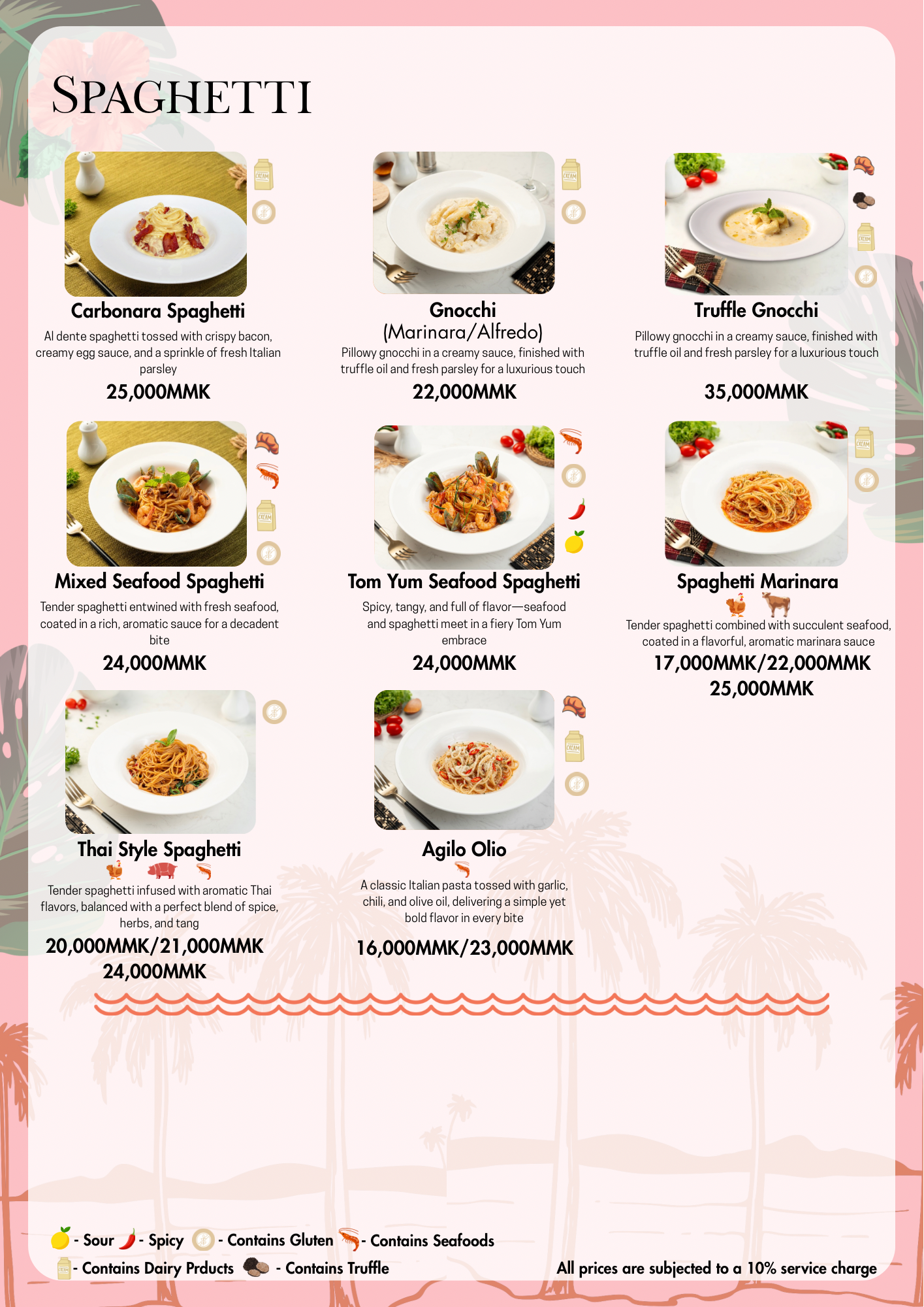 The Pier menu image 1